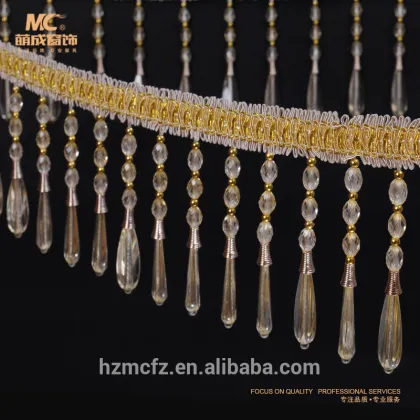 Decorative Fringe Home Furnishing,Small Wooden Beaded Trims