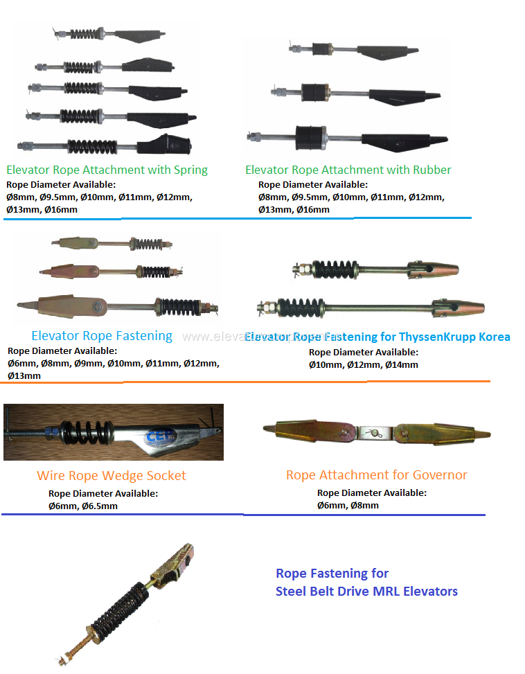Passenger Elevator Rope Fastening