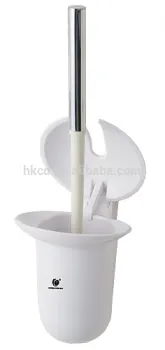 Chunagdian New Cleaning Accessories Automatic Opening and Cover ABS Toilet Brush With Holder CD-7373A