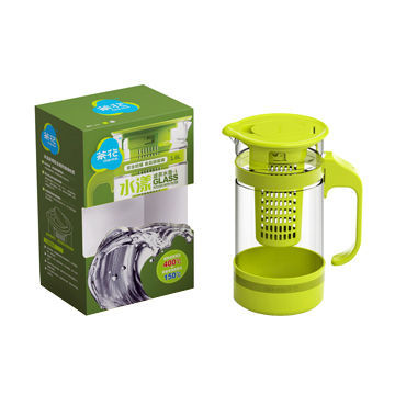1.6L Borosilicate Glass Teapot with Tea Filter