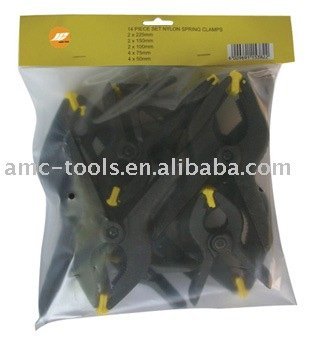 Nylon spring clamp set(clamp,nylon spring clamp,hand tool)