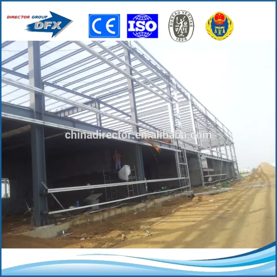 2016 prefab steel structure two story building workshop