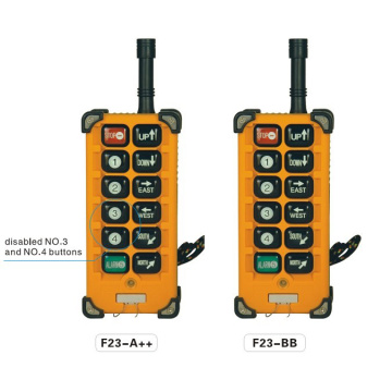 Ningbo Uting 2015 new products factory price Telecrane F23-A++ Industrial Radio/wireless Remote Controls For Crane