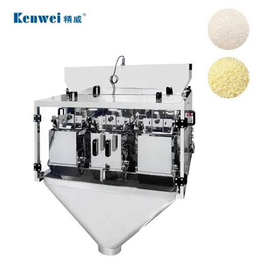 High-Accuracy Automatic 3 Heads Linear Weigher Machine for Filling and Multi-Head Scaling