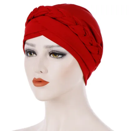 Satin Turban Hat for Women - Muslim Islamic Hijab Headwrap