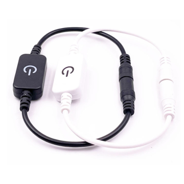DC5521 DC12v 24v Touch Dimmer: White or Black Color
