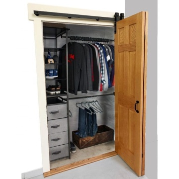 RheTech 6 FT. Rail Bi-fold Front Mount Barn Single Door Hardware Kits