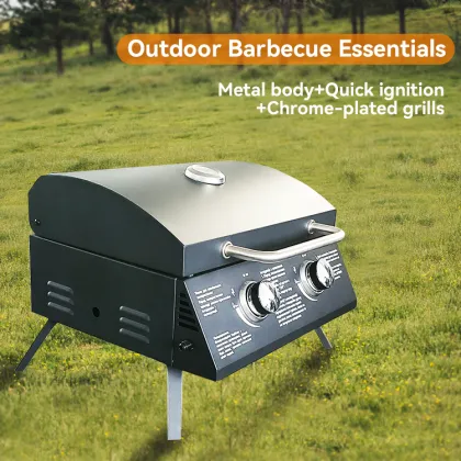 outdoor large capacity bbq gas grille portable smokeless barbecue smoke stove gas stove with griller