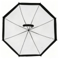 Logo personnalisé de parapluie transparent automatique clair
