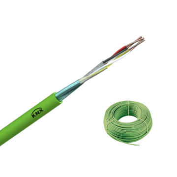 Knx câble bus eib câble gaine verte 2 paires torsadées 0,8 mm cuivre