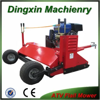 ATV flail mower with 15*600-6 tires