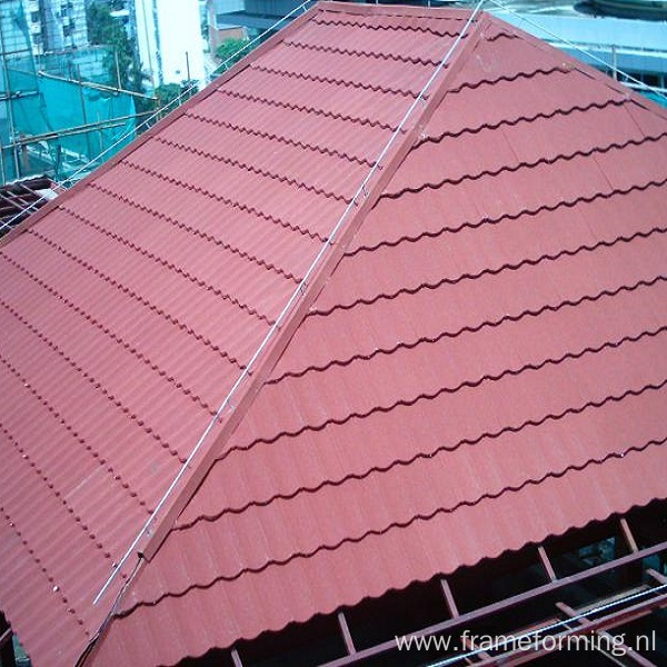 Steel colorful Stone Chip Coated Roofing Tile Machine