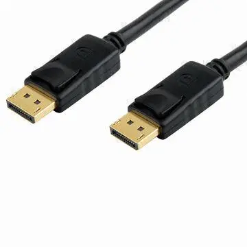 DisplayPort cable with locking snap