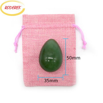 Big Jade Egg For Kegel Exercise Natural Jade Stone Yoni Eggs Pelvic Floor Muscle Massage For Health Care