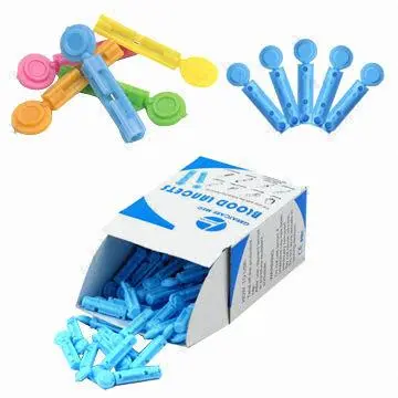 Disposable Safety Sterile Blood Lancet, All Kinds of Colors and Shapes, CE and FDA Approved