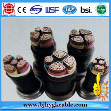 Cable eléctrico de 0.6 / 1KV 3x185 + 1x95mm2 Cable de cobre XLPE
