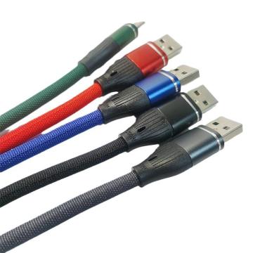 Cavo dati micro USB intrecciato in nylon Tipo C per Huawei