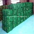 Green Safety Net with Aluminum Eyelets 1m interval