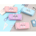 Custom lovely meow meow style stationery canvas pencil case for school