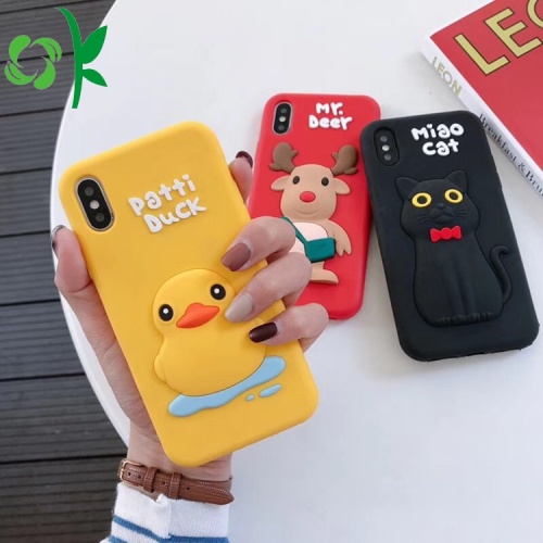 3D Yellow Patti Duck silikon Phone Cover Case