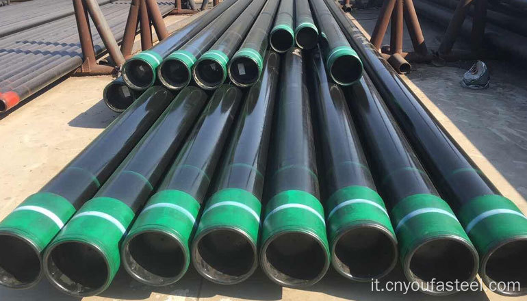 Tubo di involucro di olio in acciaio a carbonio API 5ct senza soluzione di continuità