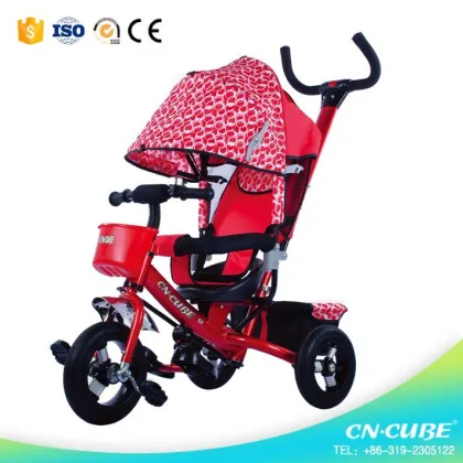Children Kids Stroller Bicycle Baby Tricycle Bike with Push Bar