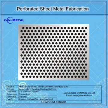 Stainless steel Perforated Sheet/Screen on CNC Punching Machining