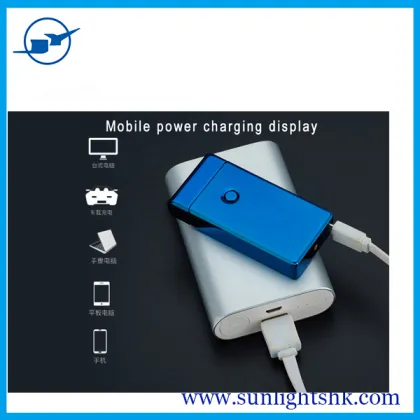 Thin Electric Lighter USB Flameless Cigar Torch Cigarette Lighters Present