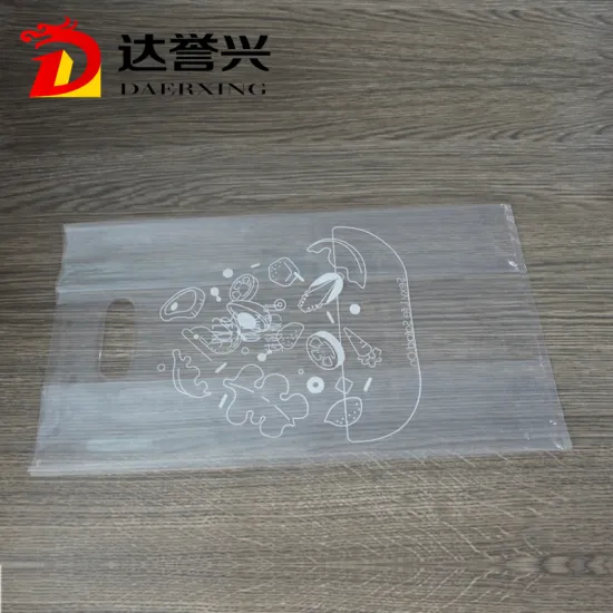 LDPE Transparent Die Cut Bag with Accordion
