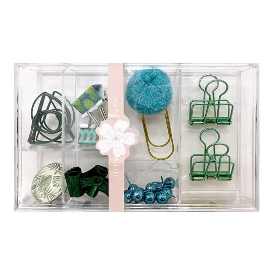 Luxury Office Supplies Gift Set: Bookmarks, Paper Clips, and Binder Clips