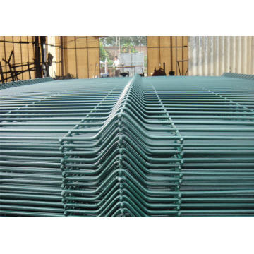 Customized size pvc coated after galvanized garden curved welded wire fence