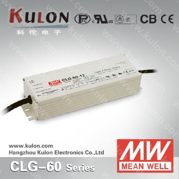 MeanWell CLG-60 12v 5A IP67 rated built-in PFC function led power supply