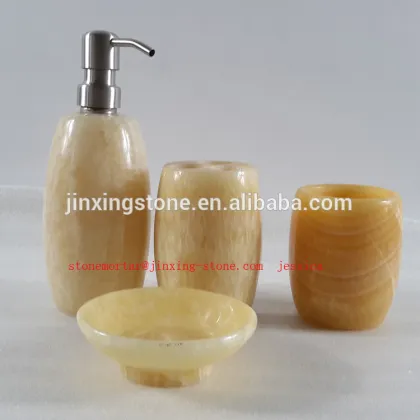 The topaz marble bathroom accessory set /topaz tumbler , topaz soap dish , topaz tooth brush holder , topaz soap dispenser