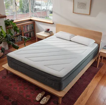 Hybrid Hypo-Allergic Knitting Fabric Comfort Mattress 5 Zones Memory Foam Full Size