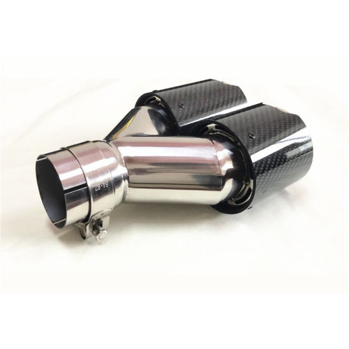 Car Glossy Carbon Fiber Exhaust Tip