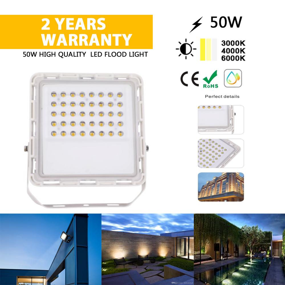 LED flood light on side of house 50W