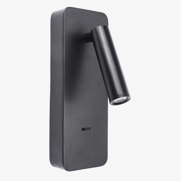 USB Wall Mount Reading Light with USB Switch