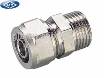 Brass Compression Fittings for Pex-Al-Pex Pipes - Straight Male Coupler