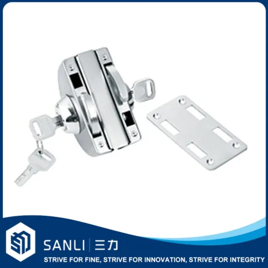 SL-001A security steel frameless glass door lock