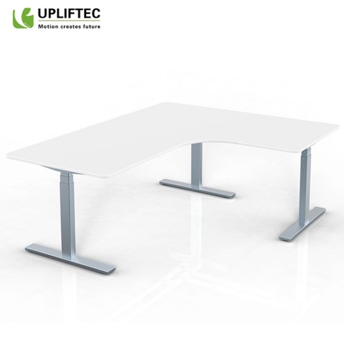 Electric Height Adjustable Desk Glass Top