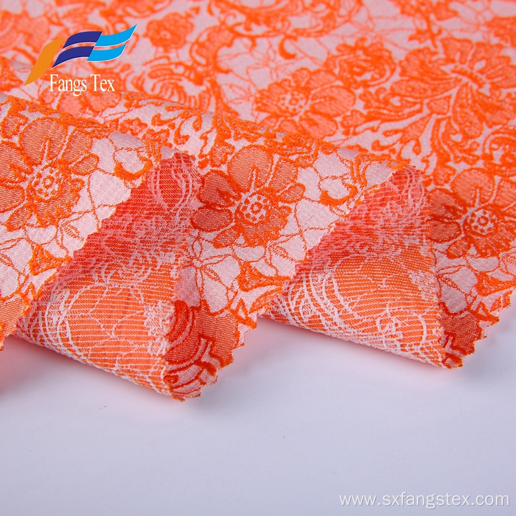 100% Polyester Flower Embroidered Ladies Suit Fabrics