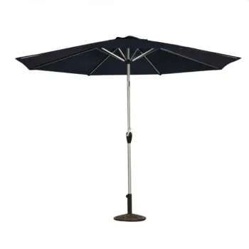 Customize Hotels Garden Agritourism Cottage Outdoor Furniture - Brown Patio Umbrella with Olefin Fabric and Auto Tilt Aluminum Pole