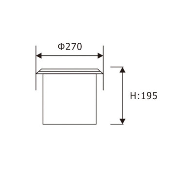 LEDER Đường kính 3000K tròn 50W LED chiếu sáng xung quanh