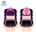 Custom rhinestone cheer uniform youth cheerleader uniforms