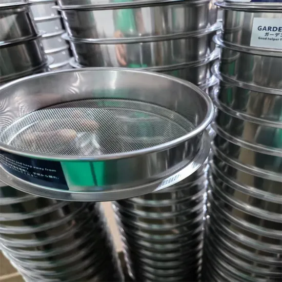 Standard Test Sieves for Laboratory and Analytical Use (30cm Mesh Sizes: 1-2-5-10-20-100-200-500-800 Micron)