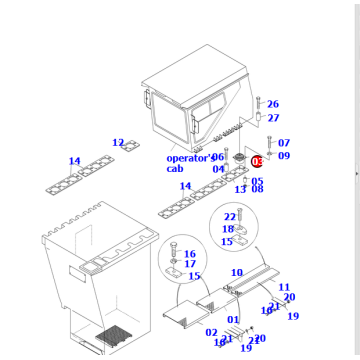 Absorber 43A-54-13210 genuine parts for PC3000-6