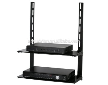 low Profile Flat Panel TV Mount and Glass Entertainment Center Combo CS101-1