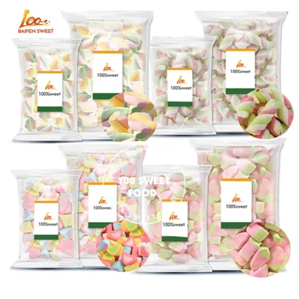 Custom Label Bulk Packed Halal Marshmallow Candy - Rabbit Shape Sweet Treats