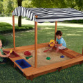 Outdoor sandboxes with covers Wooden foldable Sandbox