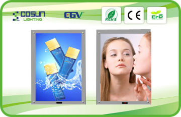 Single Side Led Magic Mirror Light Box Motion Sensor For Advertising Display